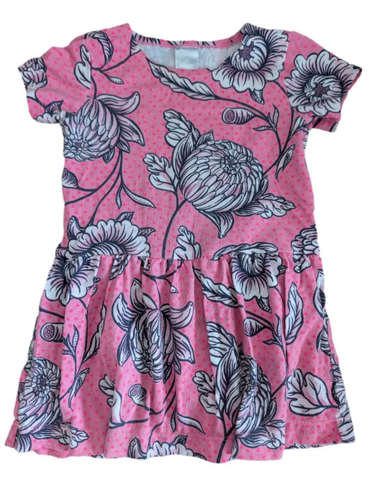 Bonds Bodysuit Pink Floral Twirl Dress 18-24m