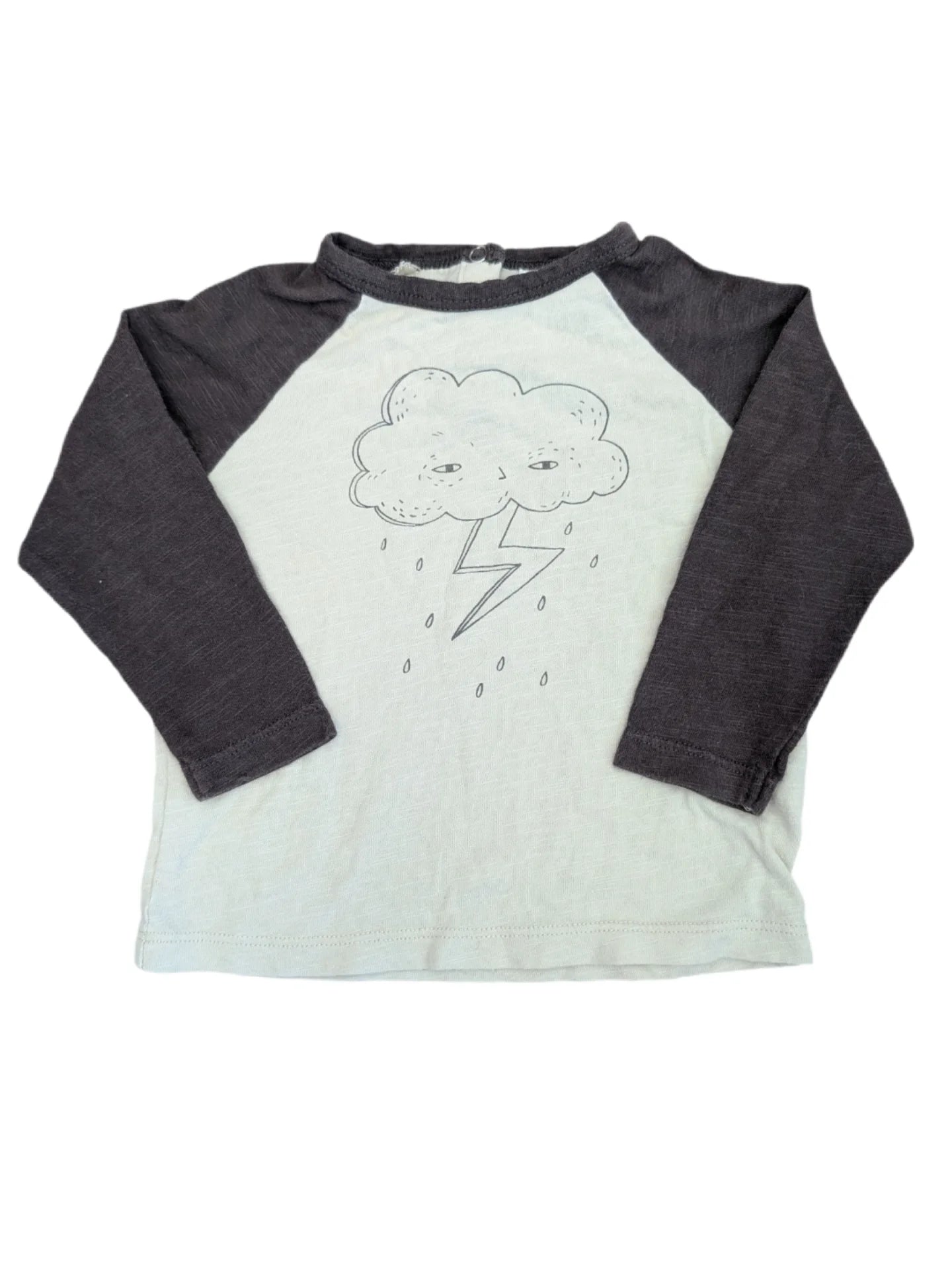 Rylee & Crew Lightning Bolt Cloud Long Sleeve Shirt 3-6m