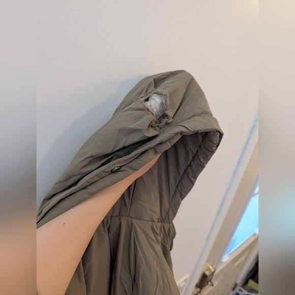 ZARA Kids Tan Hooded Puffer Jacket 4-6T