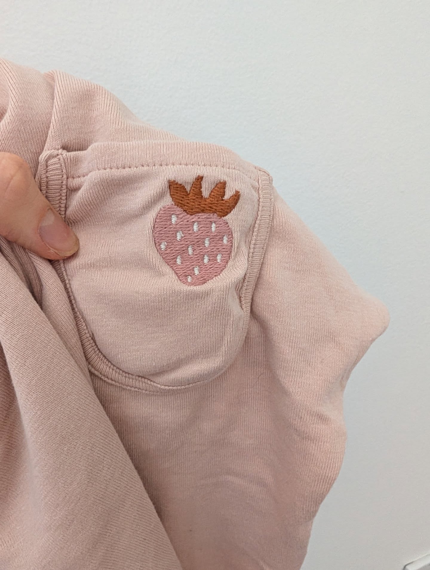 Wheat Pink Strawberry Tee | 4 Years