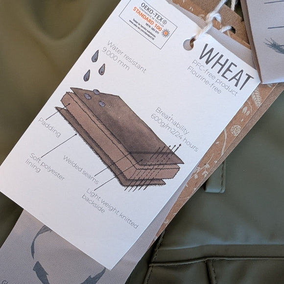 Wheat Kids Olive Green One Piece Snowsuit & Rainsuit | 18m