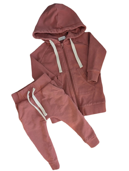 Jamie Kay Dusty Pink Jogger Hoodie Set 1yr
