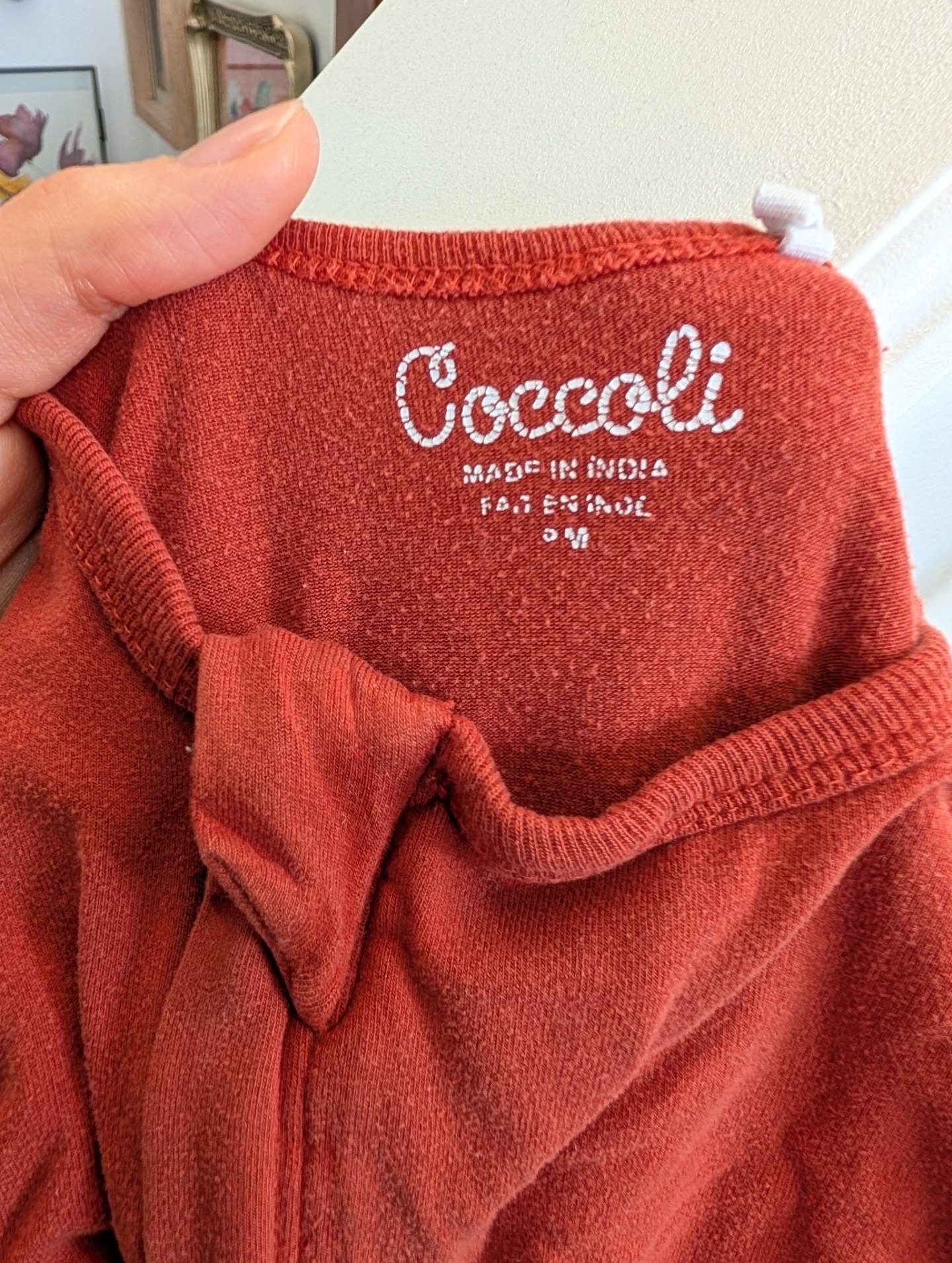 Coccoli Burnt Orange Romper 9m