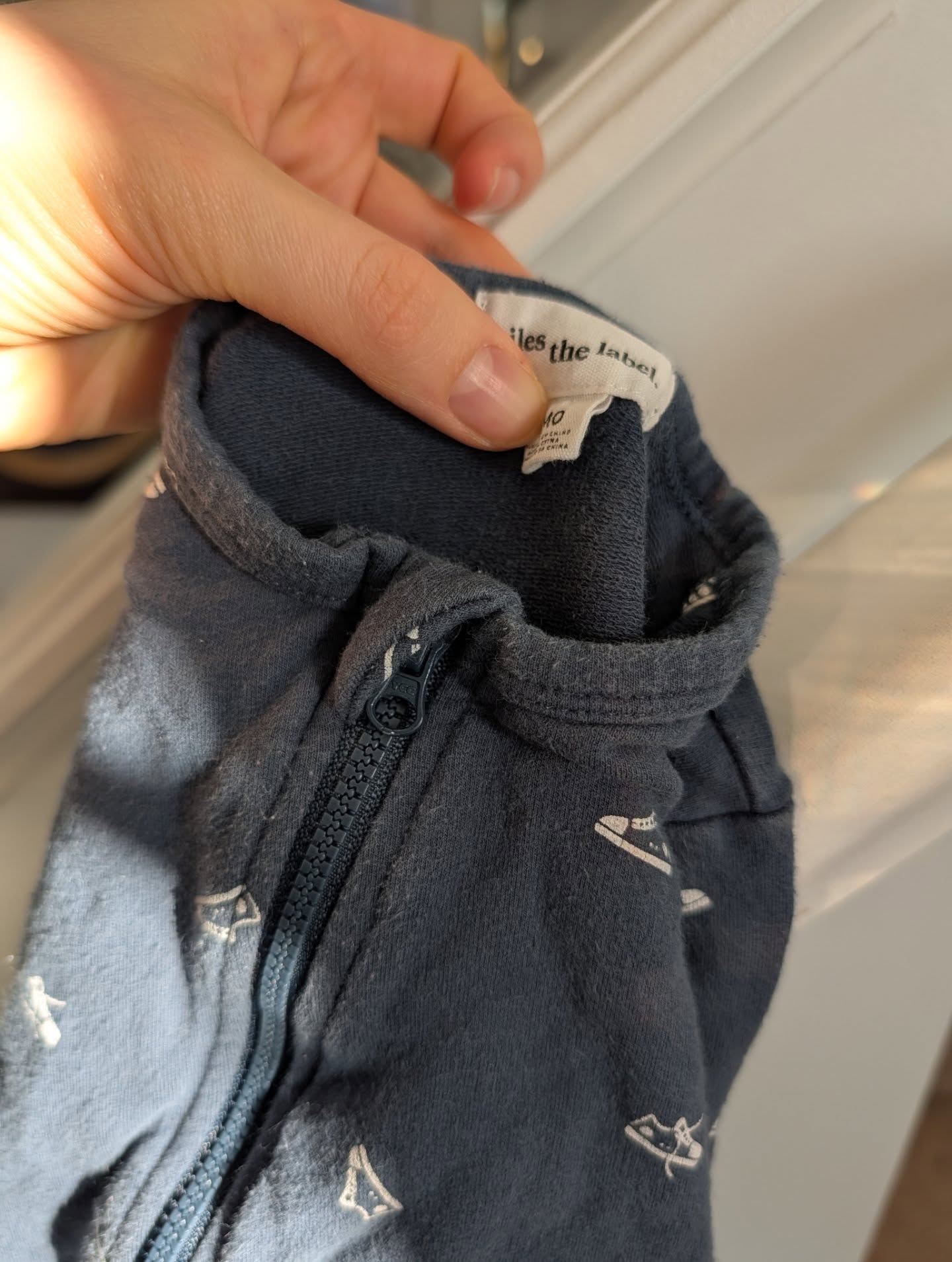 Miles the Label Playsuit with Sneaker Print 6m
