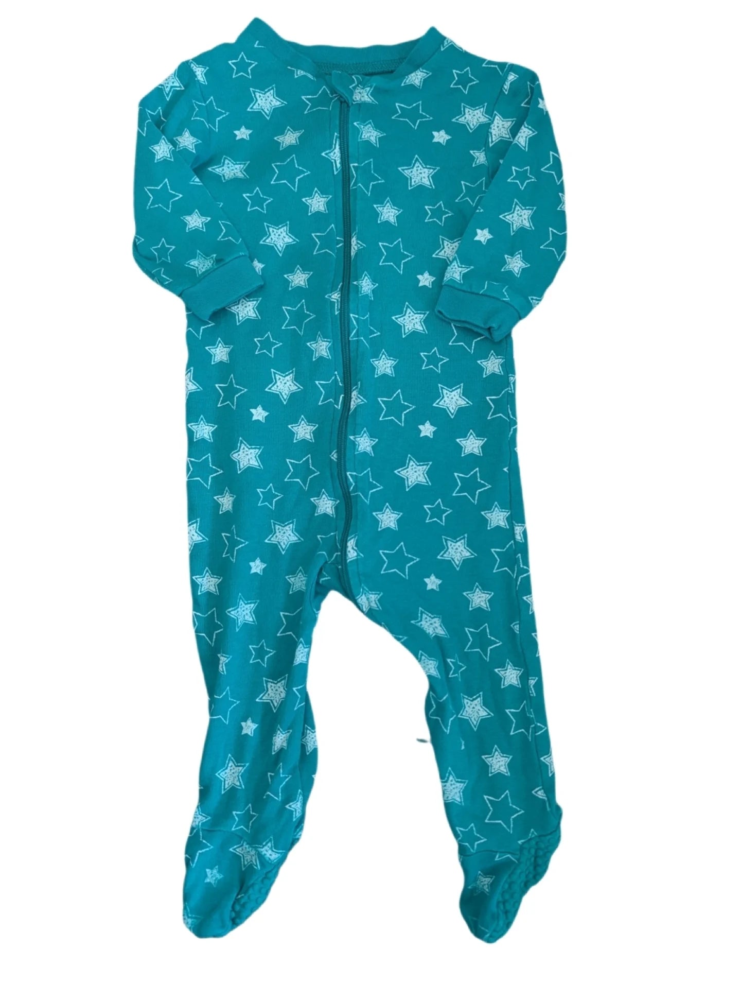 George Turquoise Star Footed Sleeper 6-12m