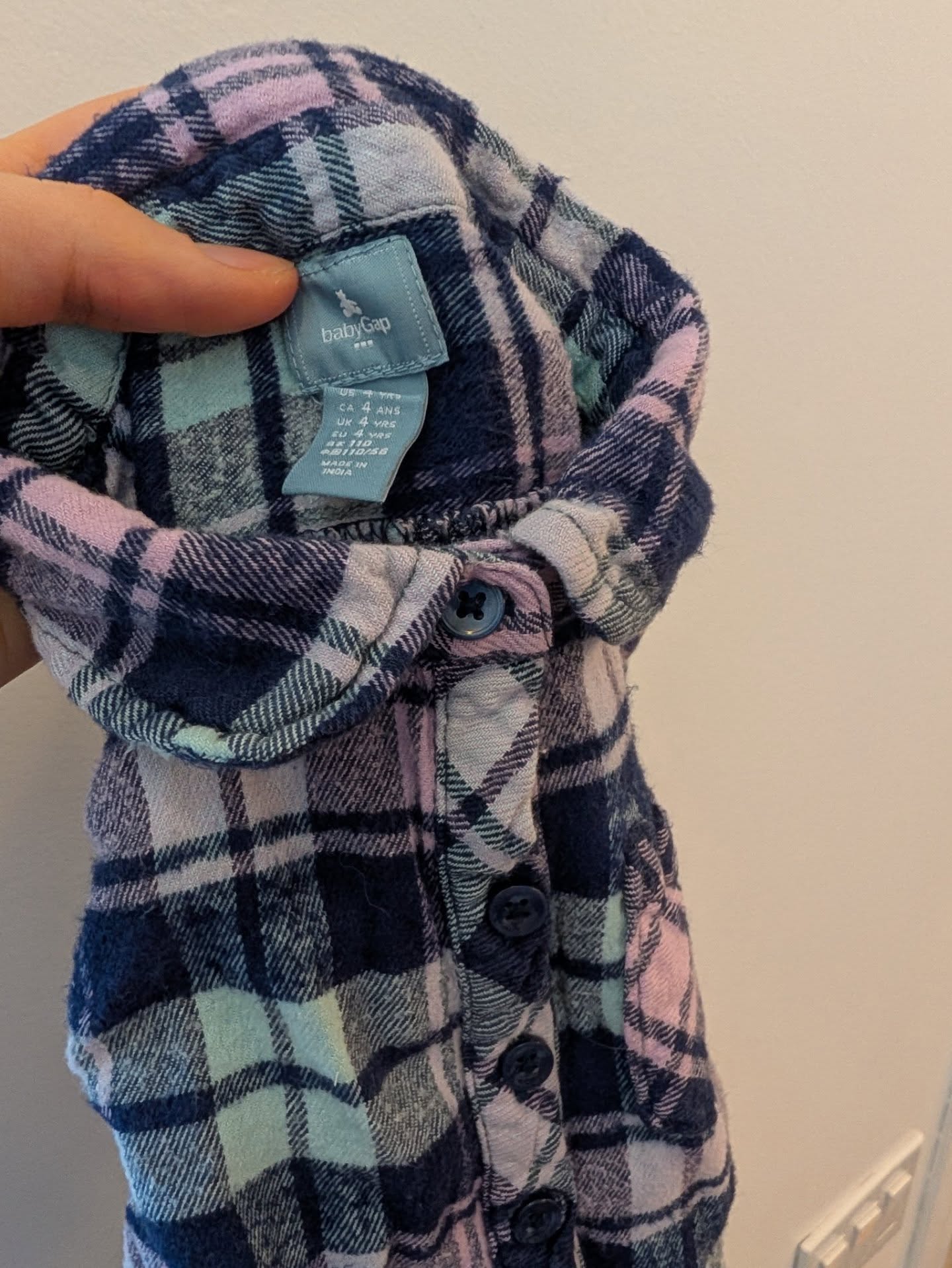 GAP Flannel Long Sleeve Dress | 3T