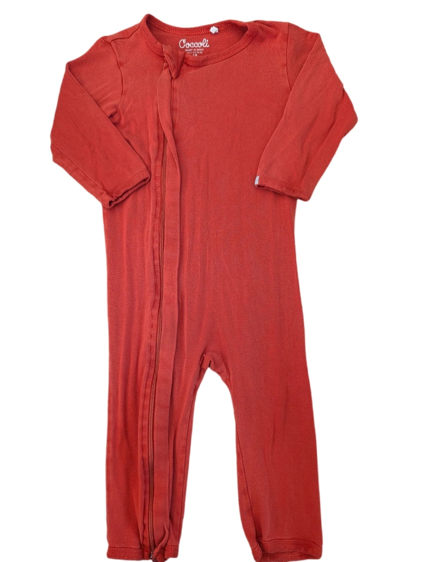 Coccoli Burnt Orange Romper 9m