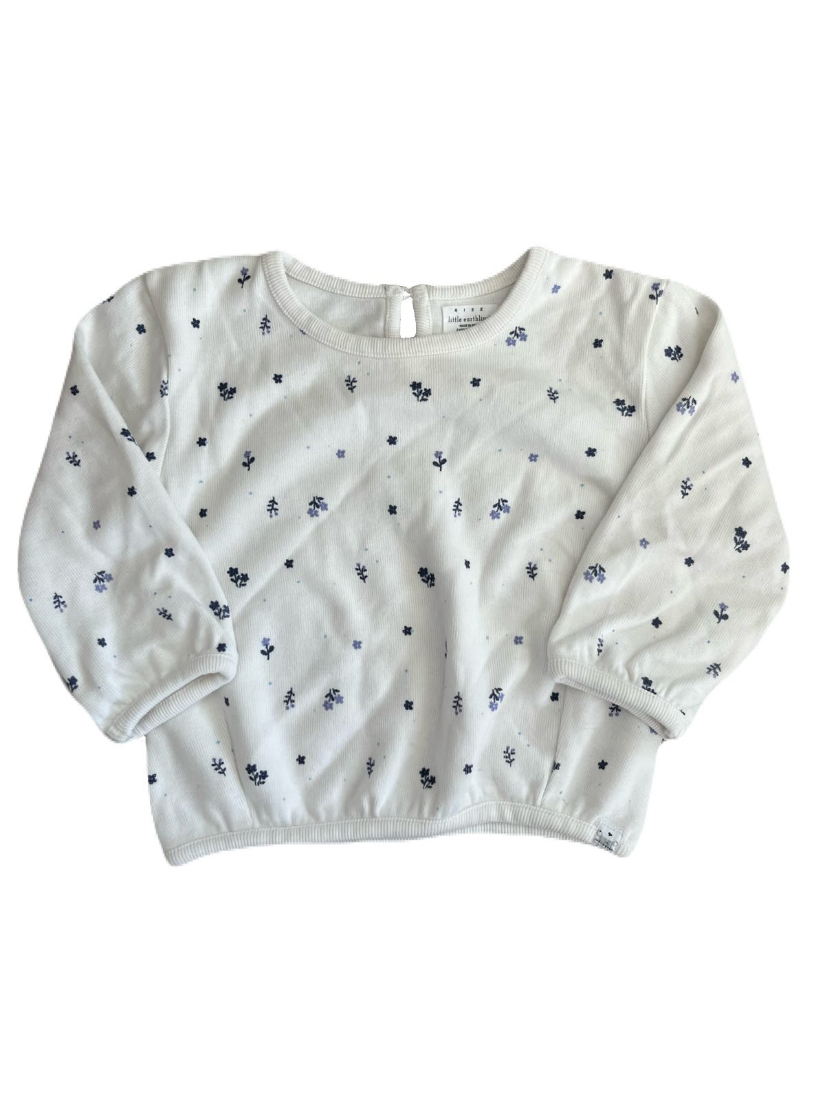 Rise Little Earthling Dainty Floral Sweater | 18-24m