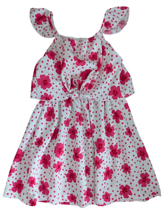 ZARA Pink Floral Flowy Vacation Dress 5T