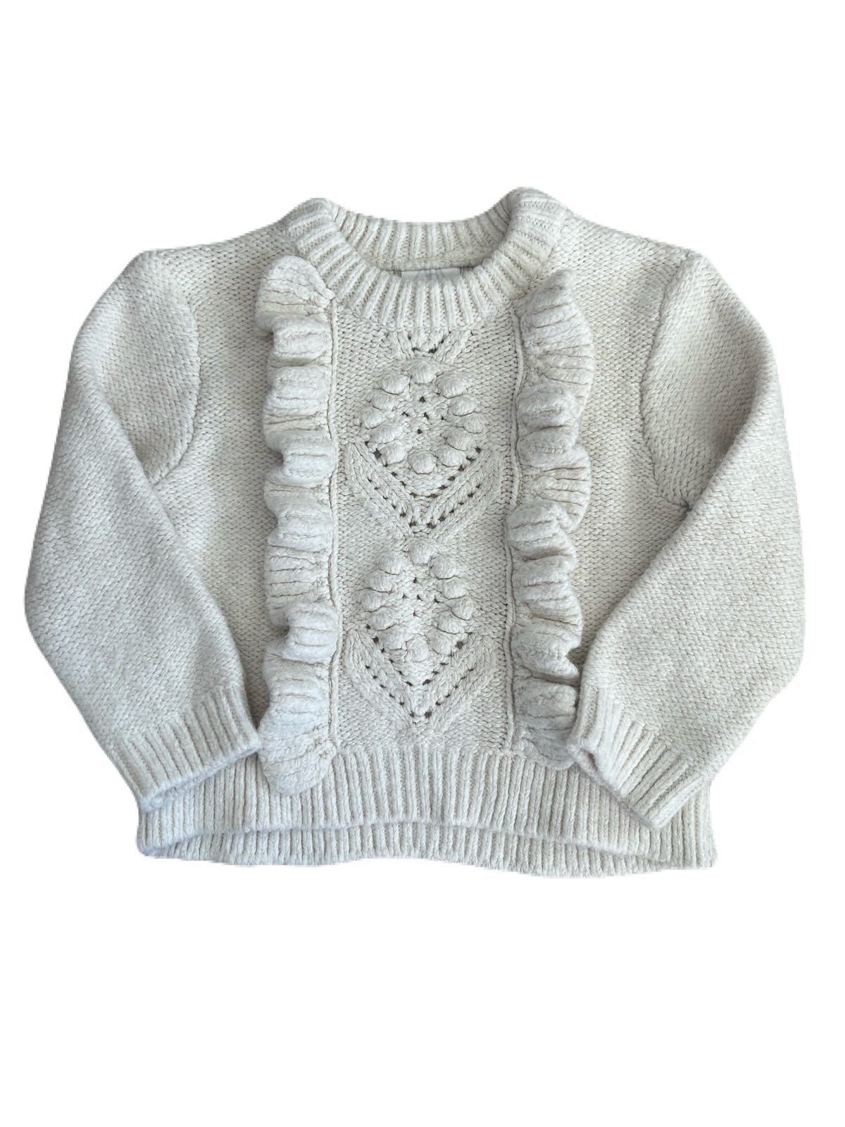 ZARA Cream Knit with Delicate Details | 18-24m
