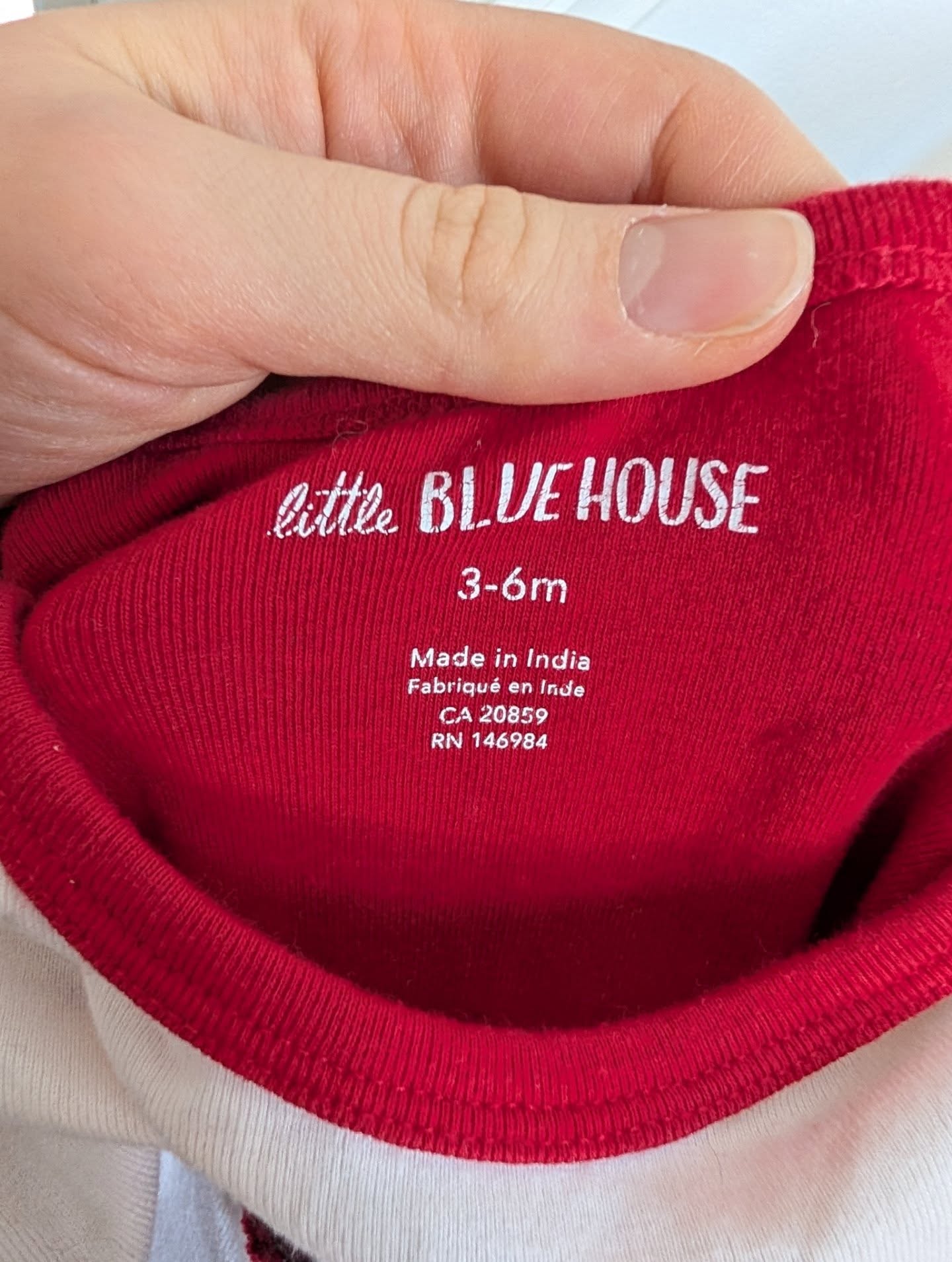 Little Blue House Moose Onesie and Knotted Hat 3-6m