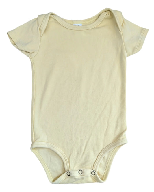 Little & Lively Yellow Short Sleeve Onesie 1-2T