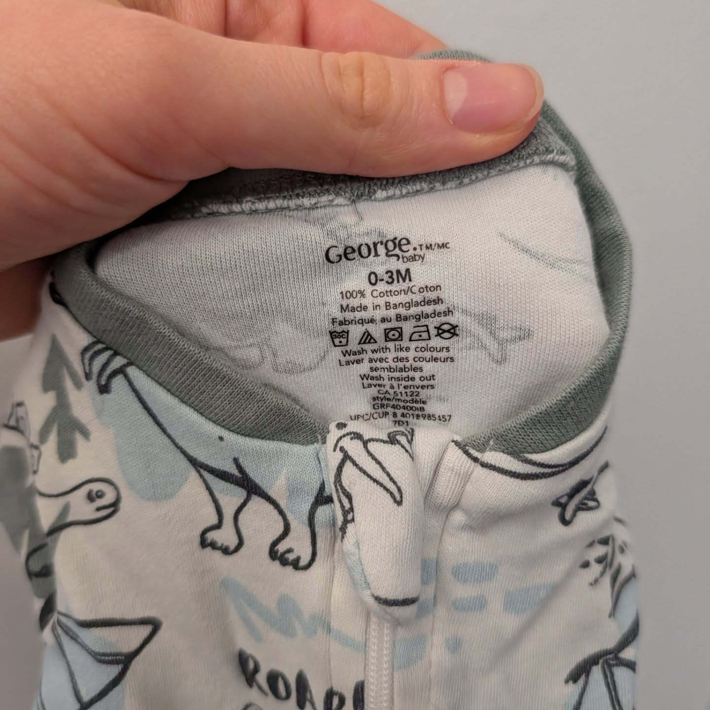 George Dinosaur Sleeper 0-3m