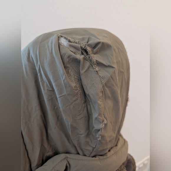 ZARA Kids Tan Hooded Puffer Jacket 4-6T