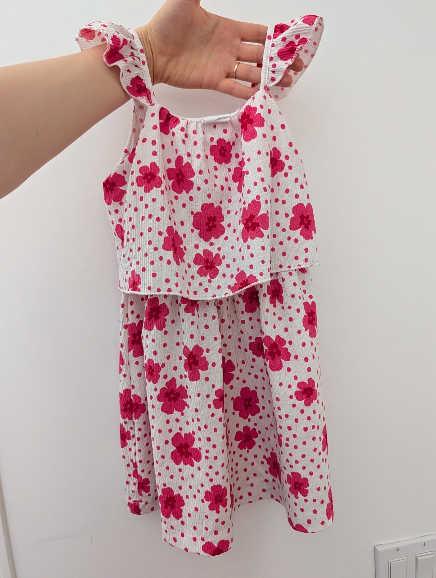 ZARA Pink Floral Flowy Vacation Dress 5T