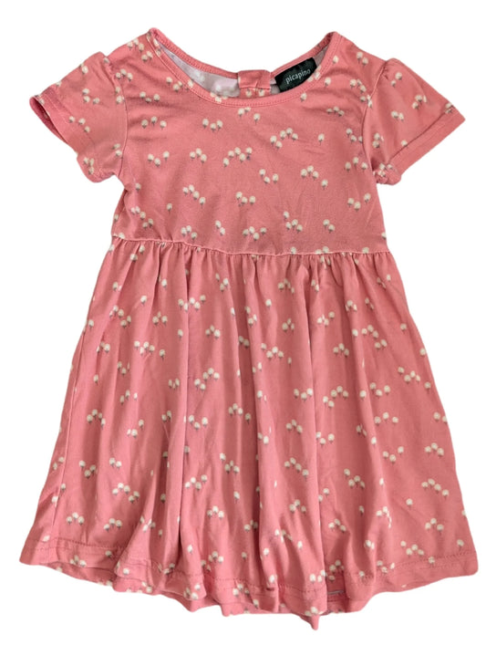 Picapino Pink Floral Dress with Bow Back  24m