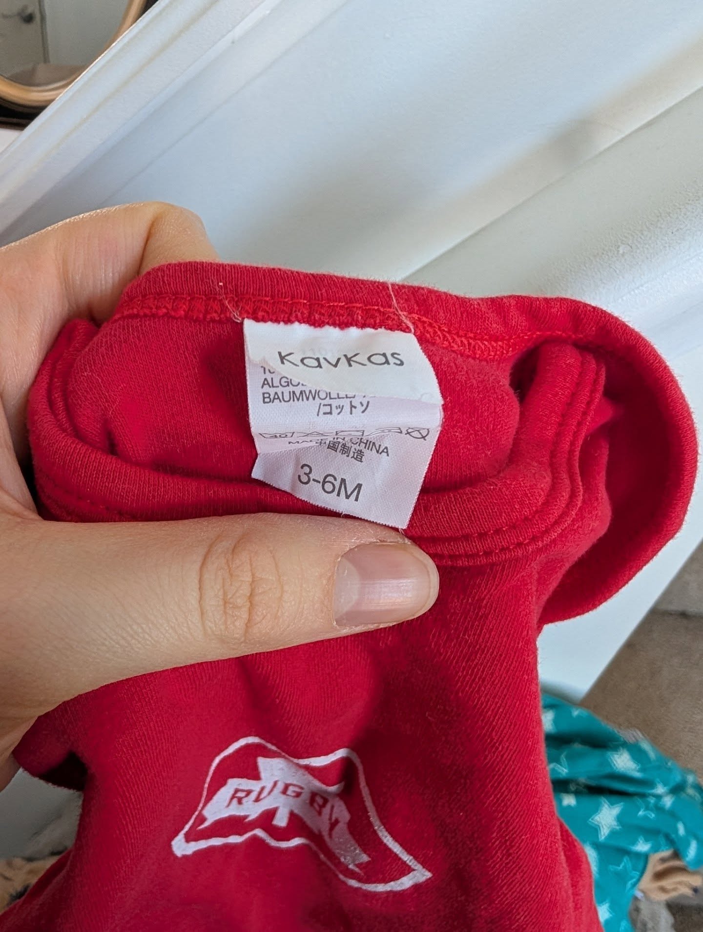 KavKas Red Rugby Canada Onesie 3-6m