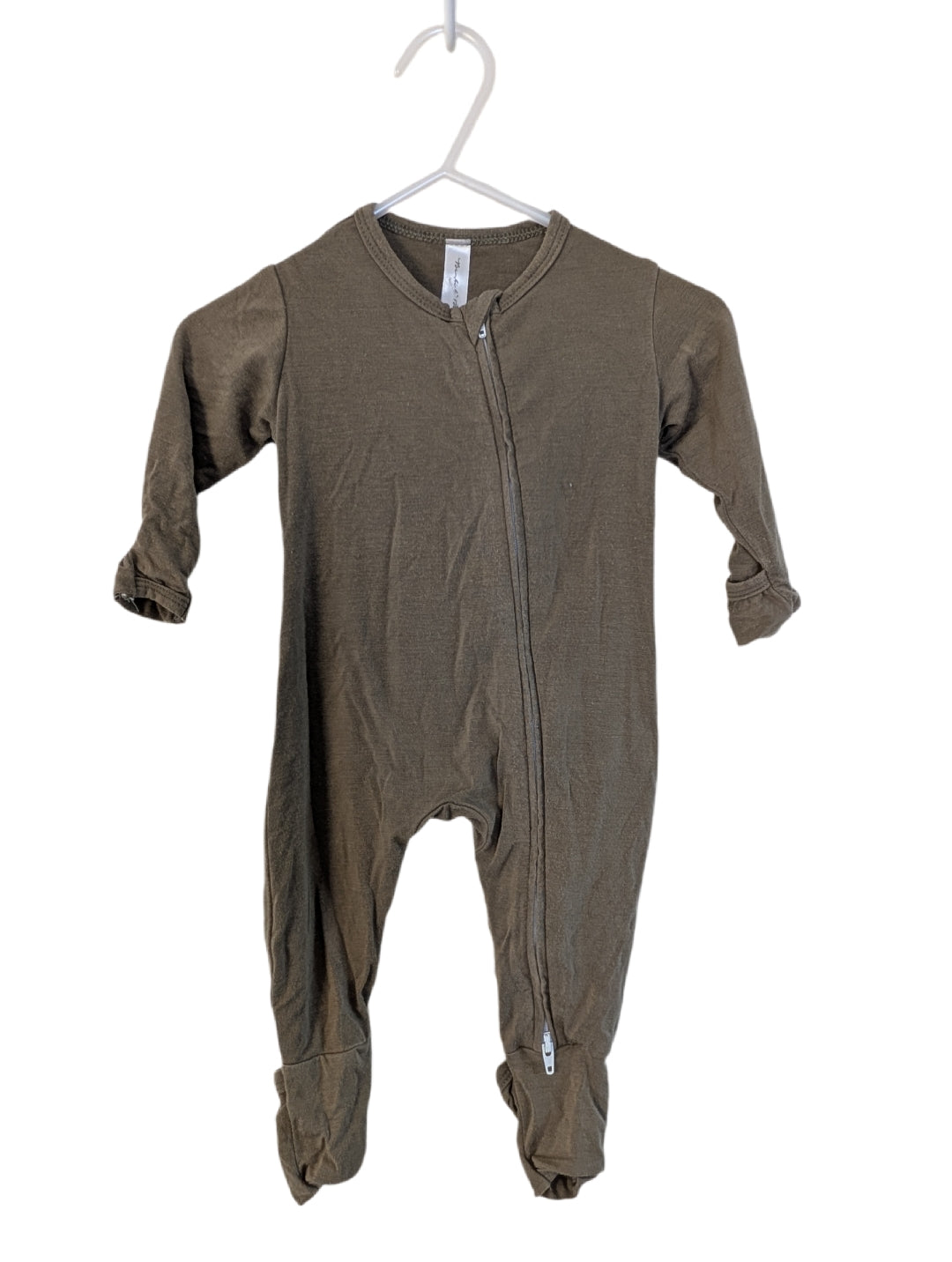 Bambi & Birdie Green Bamboo Convertible Romper 0-3m