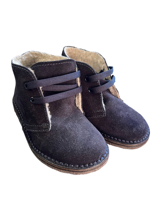 Peter Pan Navy Suede Boots - Size 8.5 Toddler