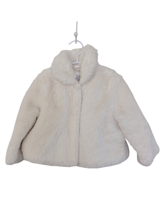 Children's Place Fuzzy White Jacket 18-24m