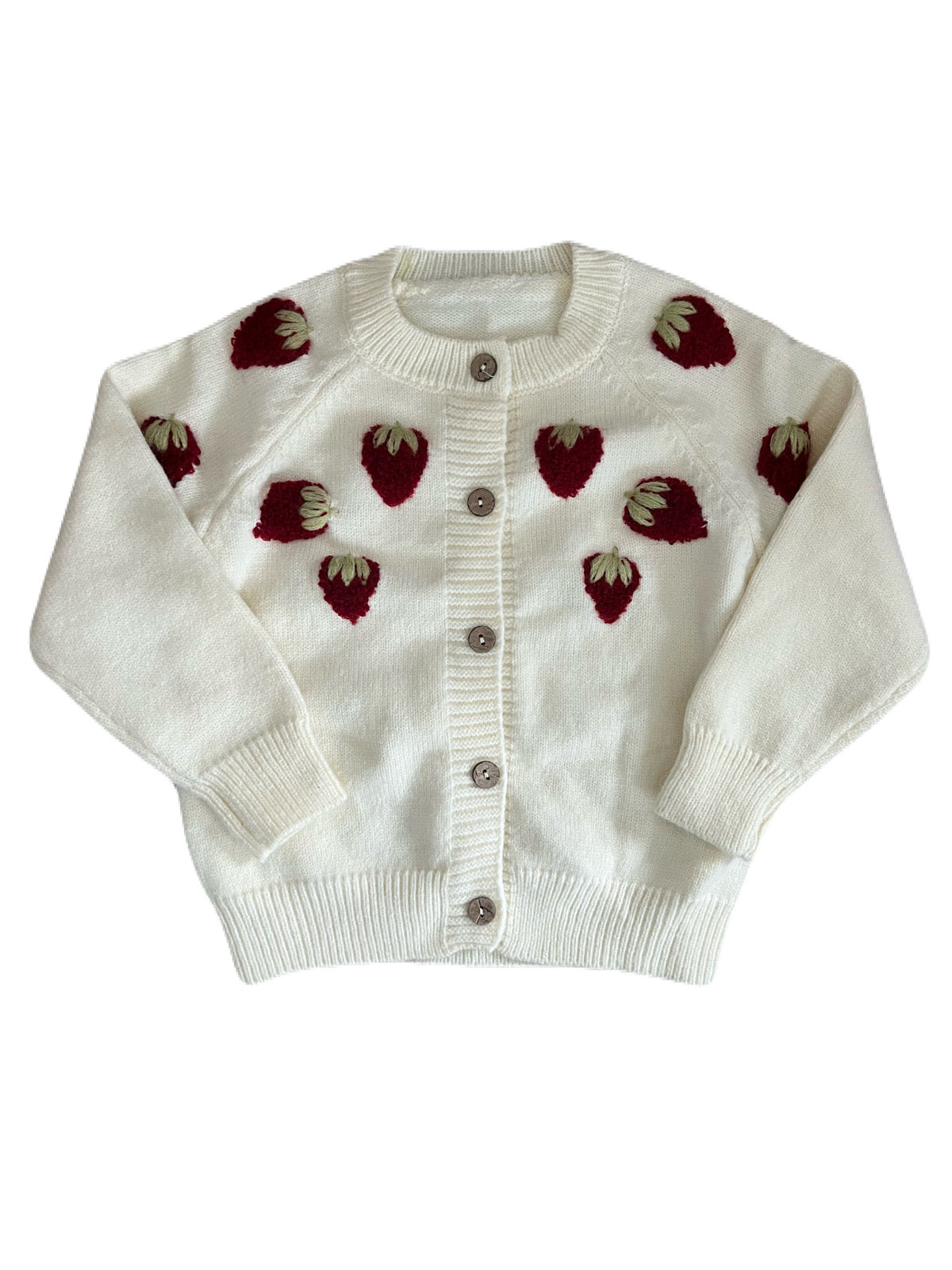 Strawberry Knit Cardigan Sweater 5T