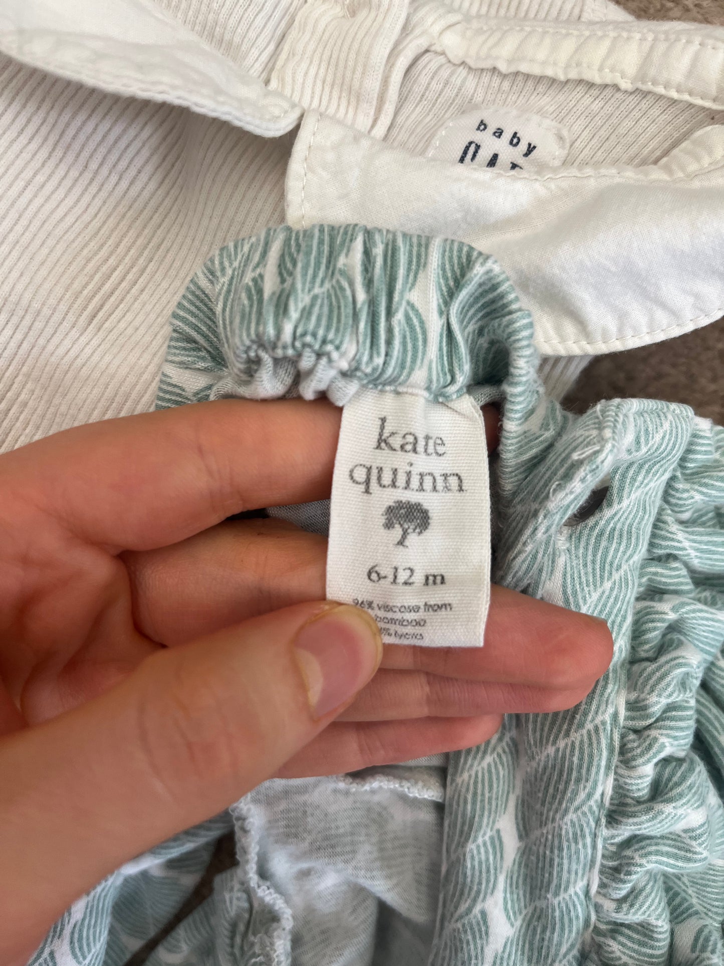 Kate Quinn Bamboo Romper & Gap Onesie 6-12m