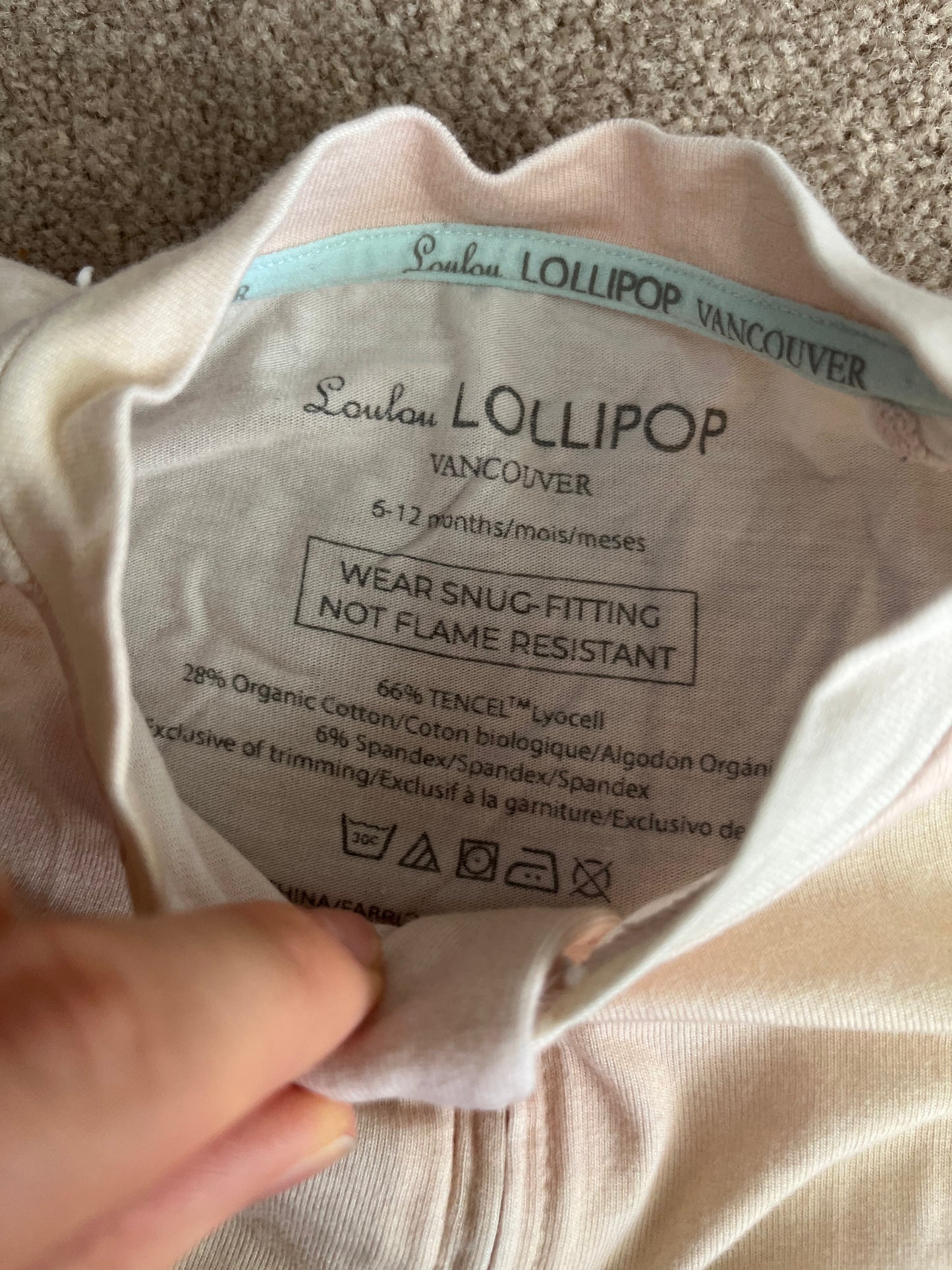 Loulou Lollipop Rainbow Gradient Sleeper 6-12m