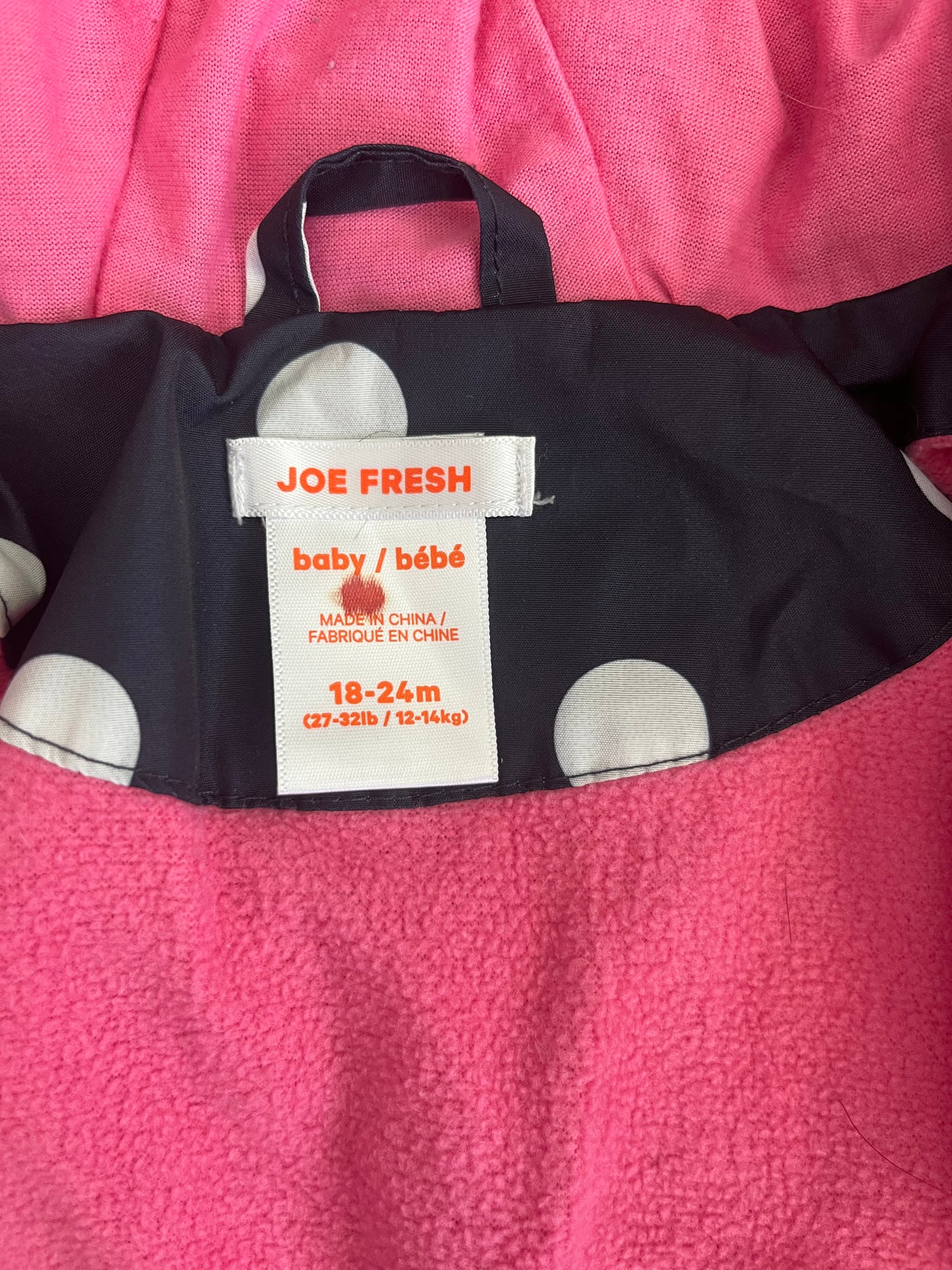 Joe Fresh Lined Coat 18-24m