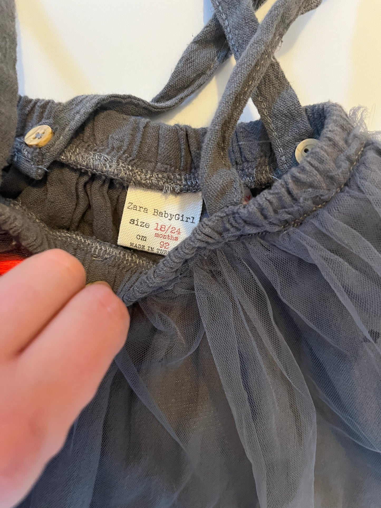 ZARA Overall Tutu Skirt 18-24m