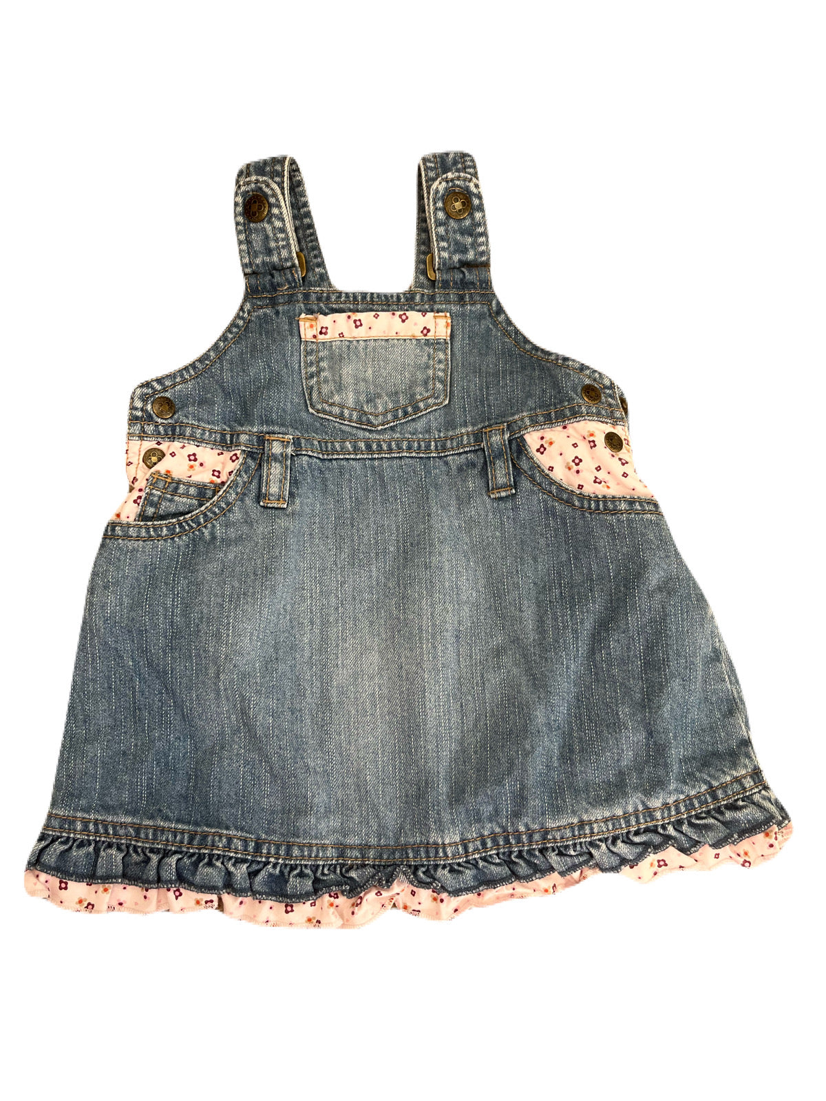 H&M Vintage Denim Dress 4-6m