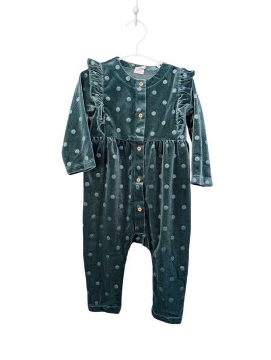 H&M Velvet Romper 6-9m