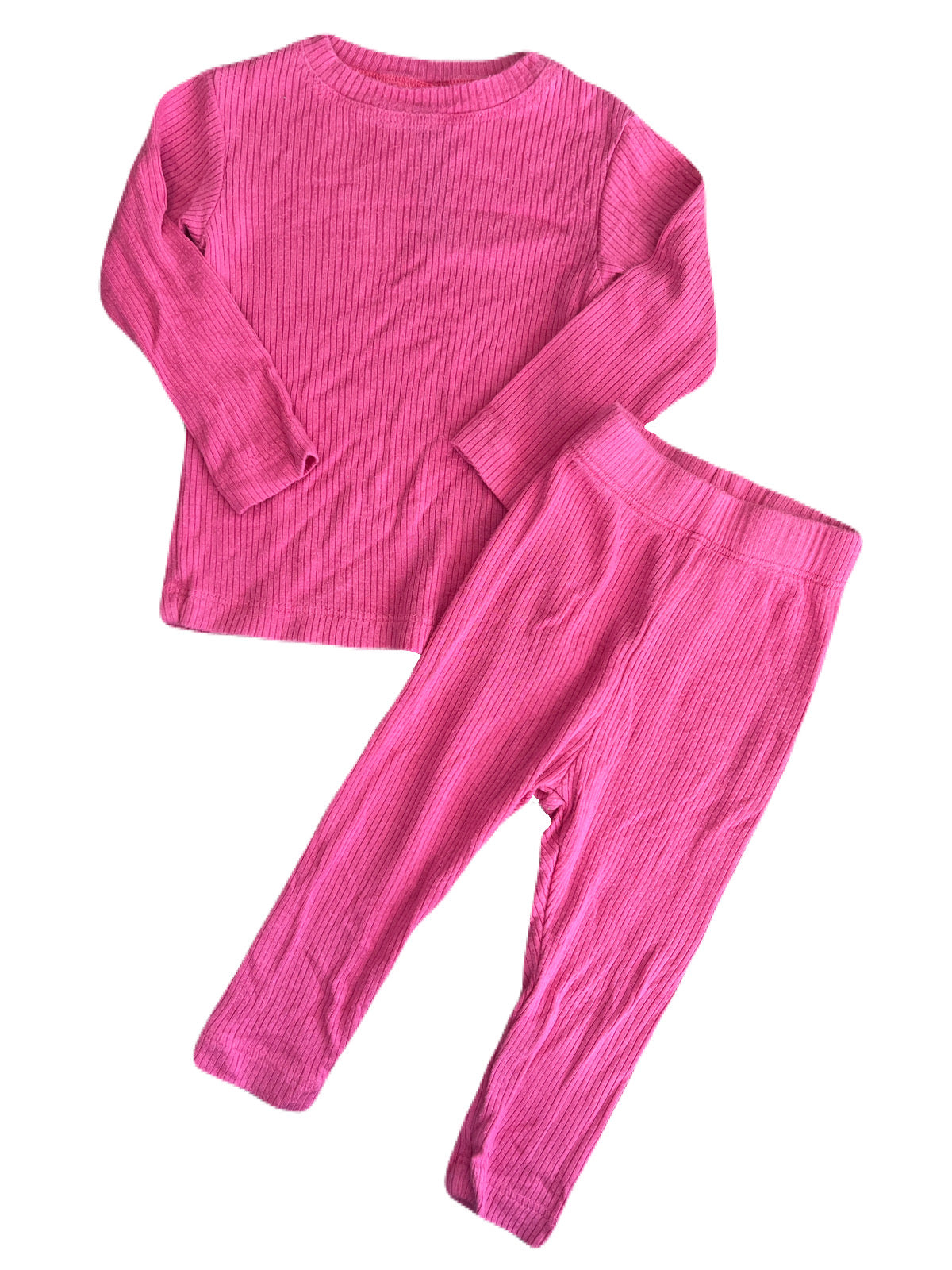 Rowe Pink Ribbed Set 6-12m