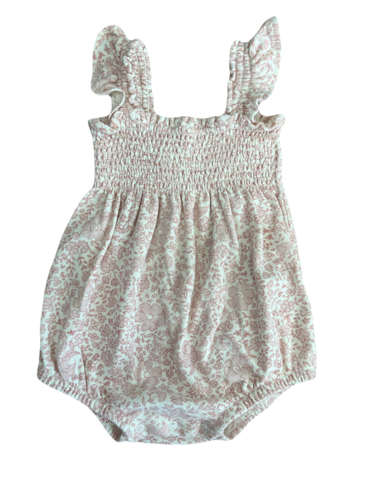 Quincy Mae Floral Romper 6-12m