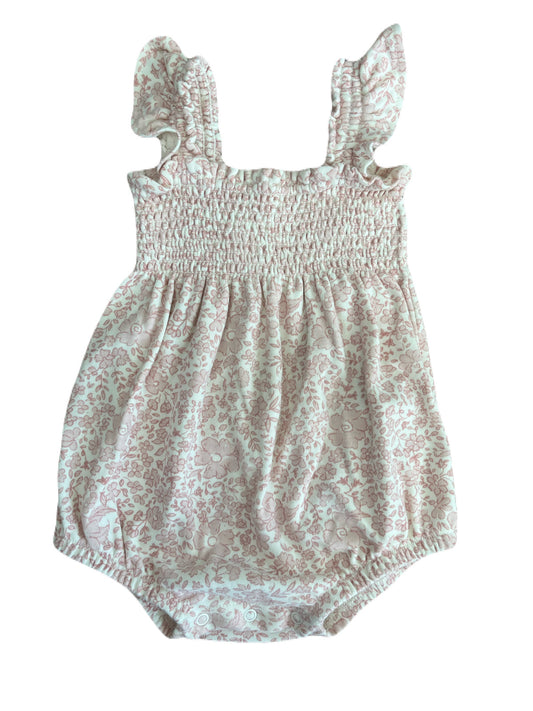 Quincy Mae Floral Romper 6-12m