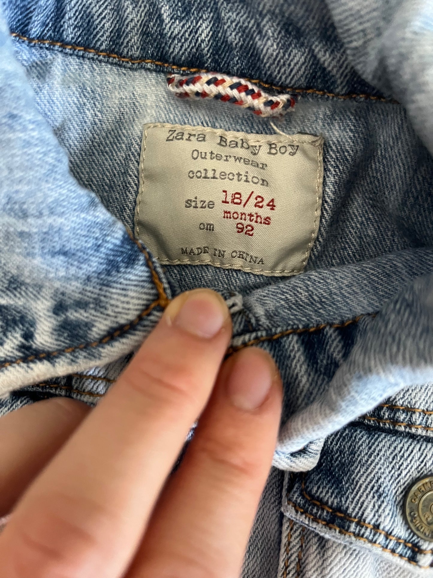 ZARA Denim Jacket 18-24m