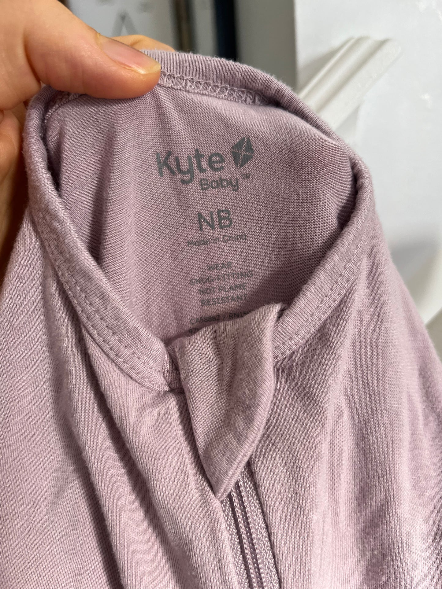Kyte Purple Bamboo Footie - Newborn