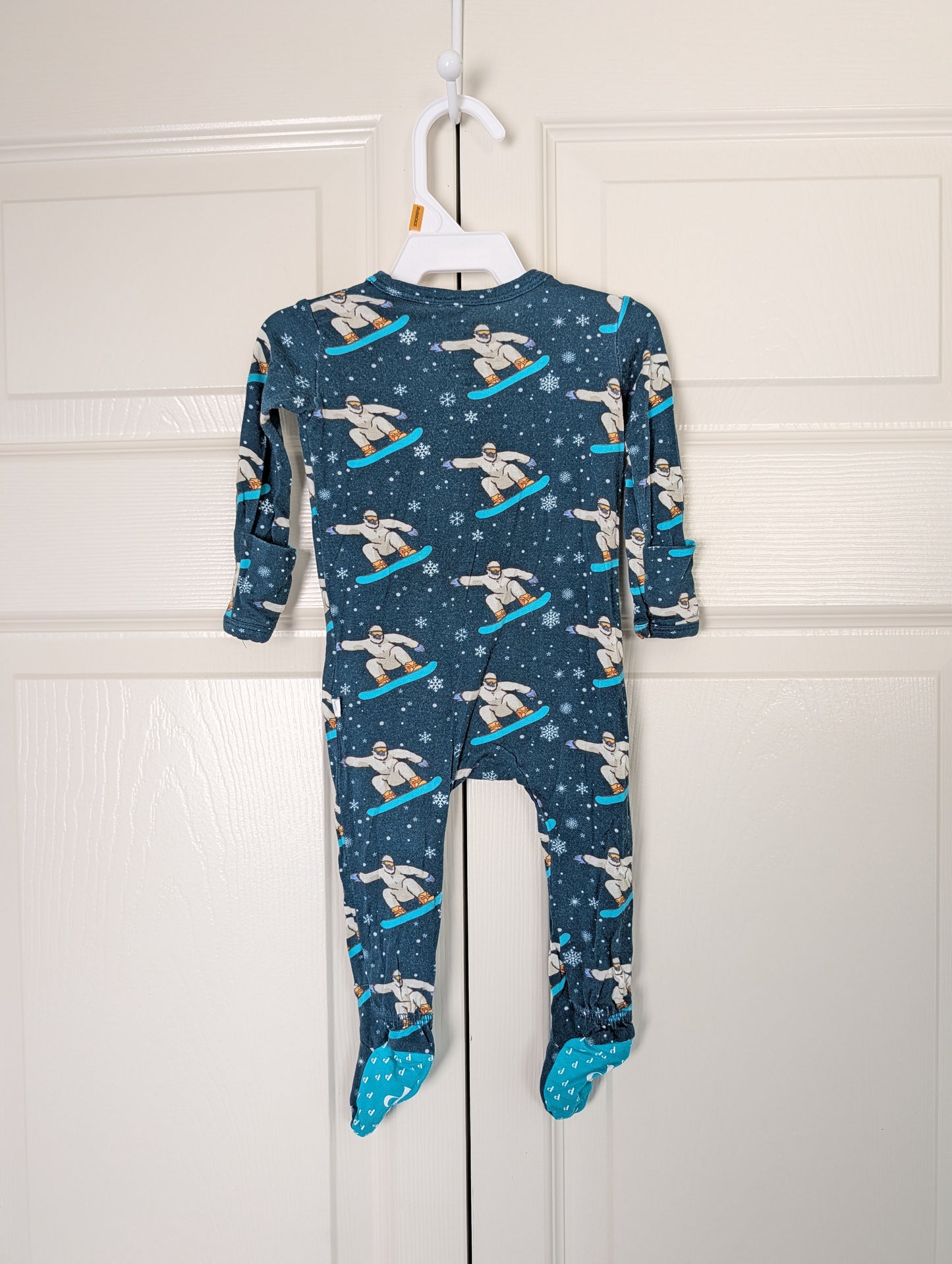 Posh Peanut Bamboo Snowborder Footie 0-3m