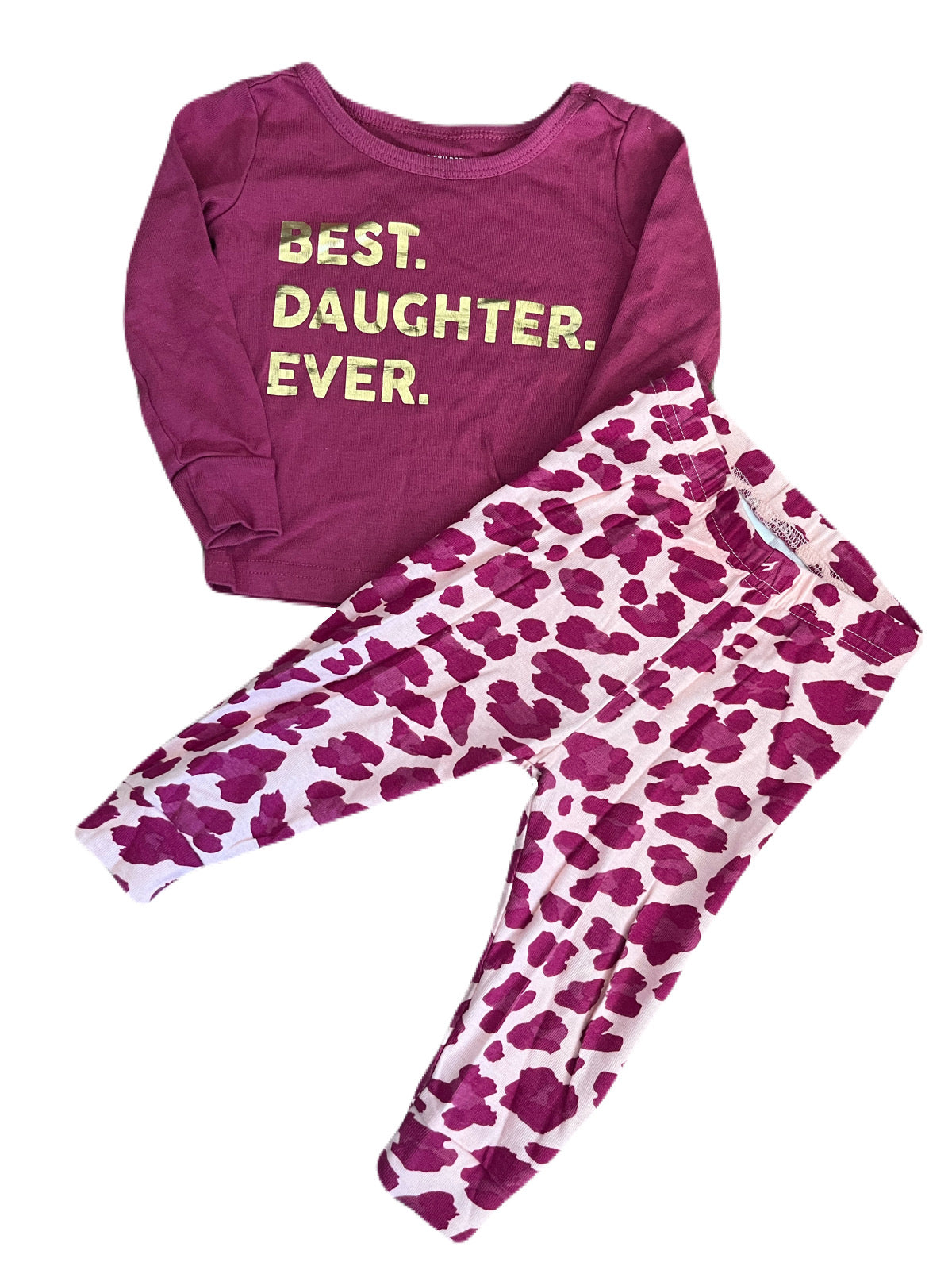 Children’s Place Best Daughter Ever PJs 3-6m