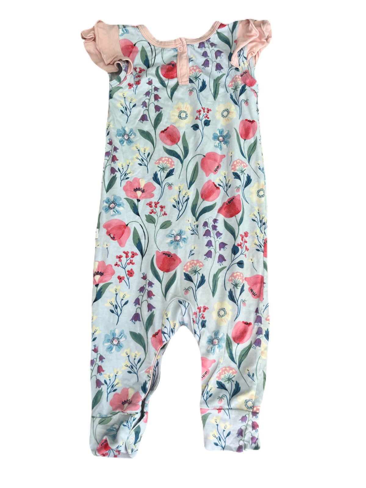 Loulou Lollipop Floral Romper 3-6m