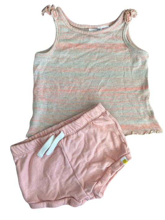Zara Top & RLE Shorts 18-24m