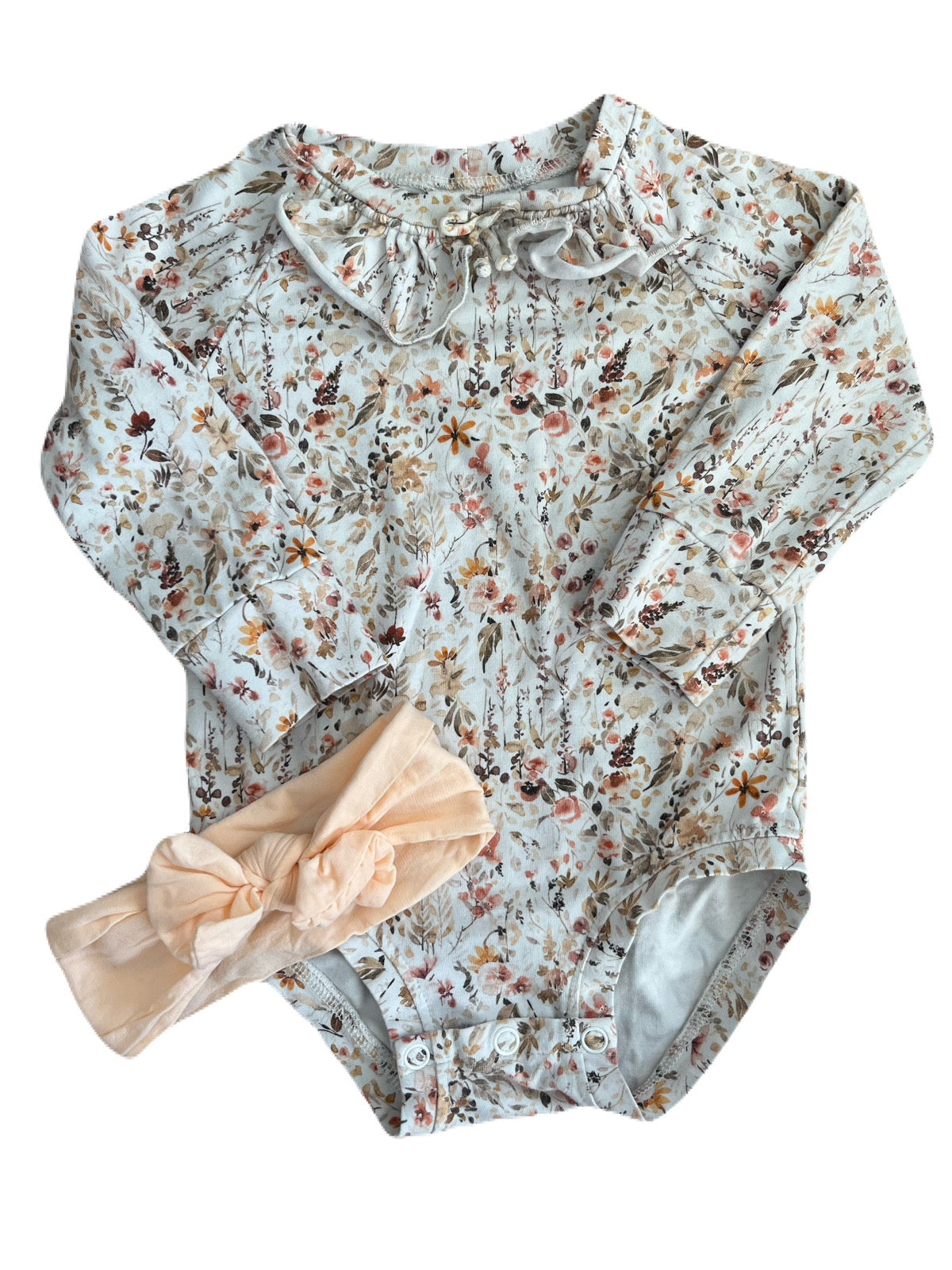 The Wild Birch Onesie and Bow 12m