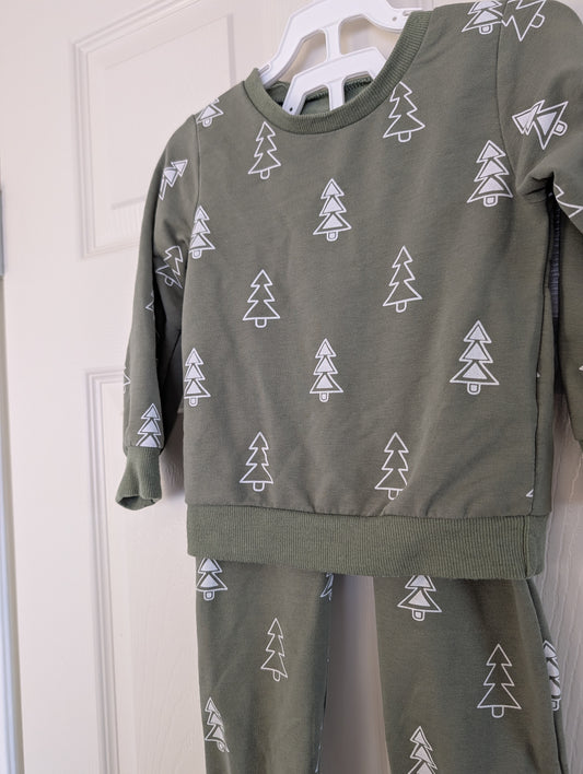 Cotton Christmas Tree Set 18-24m