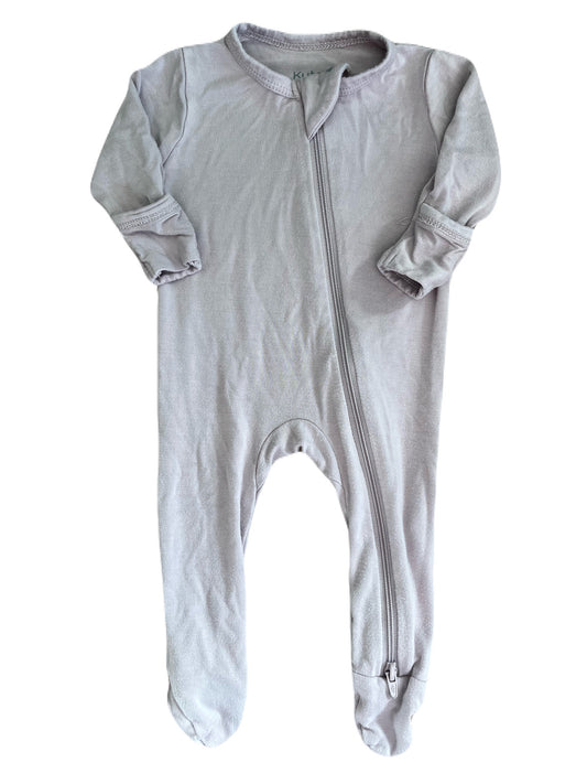 Kyte Purple Bamboo Footie - Newborn
