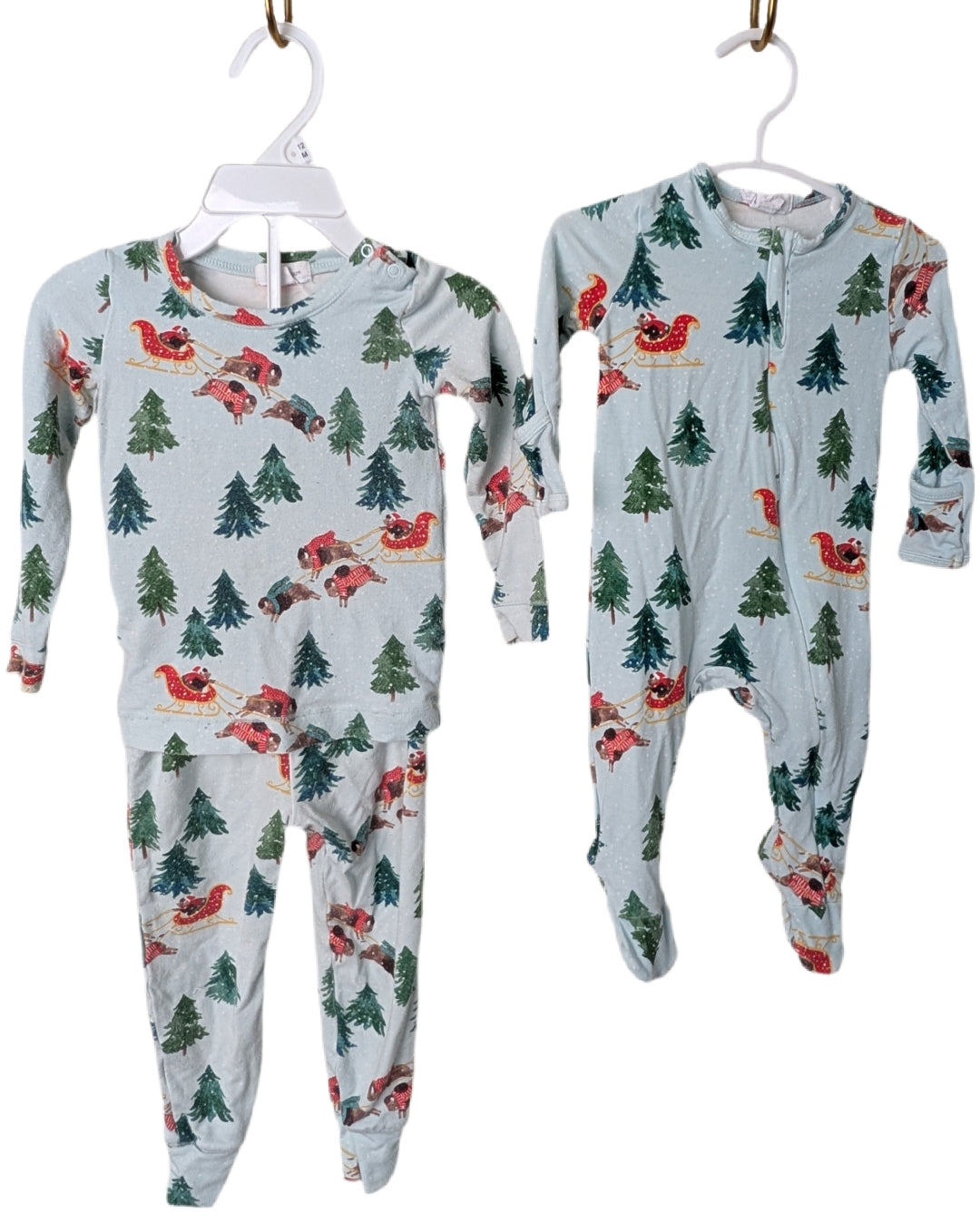 Angel Dear Bamboo Bison Sibling Set 0-3m & 2T