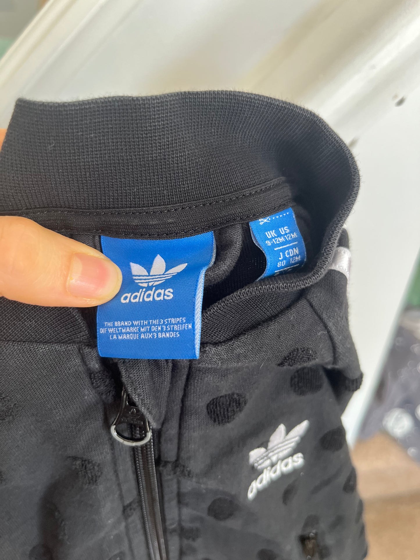 Adidas Black Jacket 12-18m