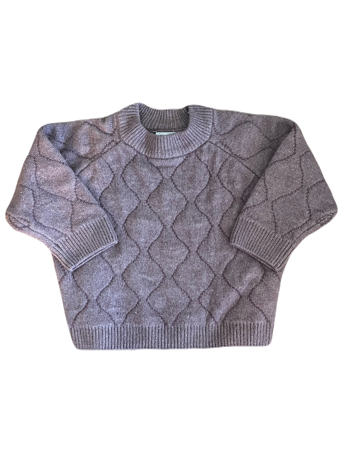 Zara Pink/Purple Knit Crewneck 12-18m