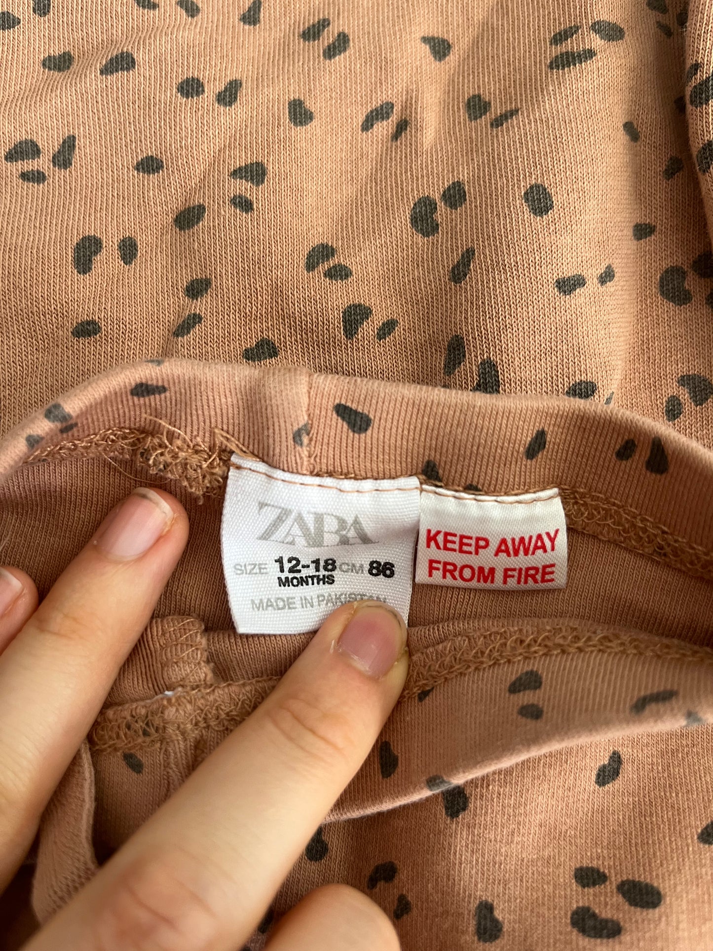 ZARA Animal Print Set 12-18m