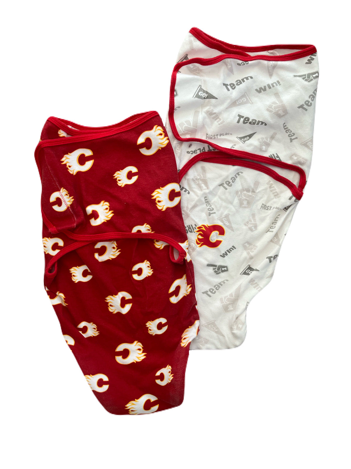 Calgary Flames Velcro Swaddles 0-3m