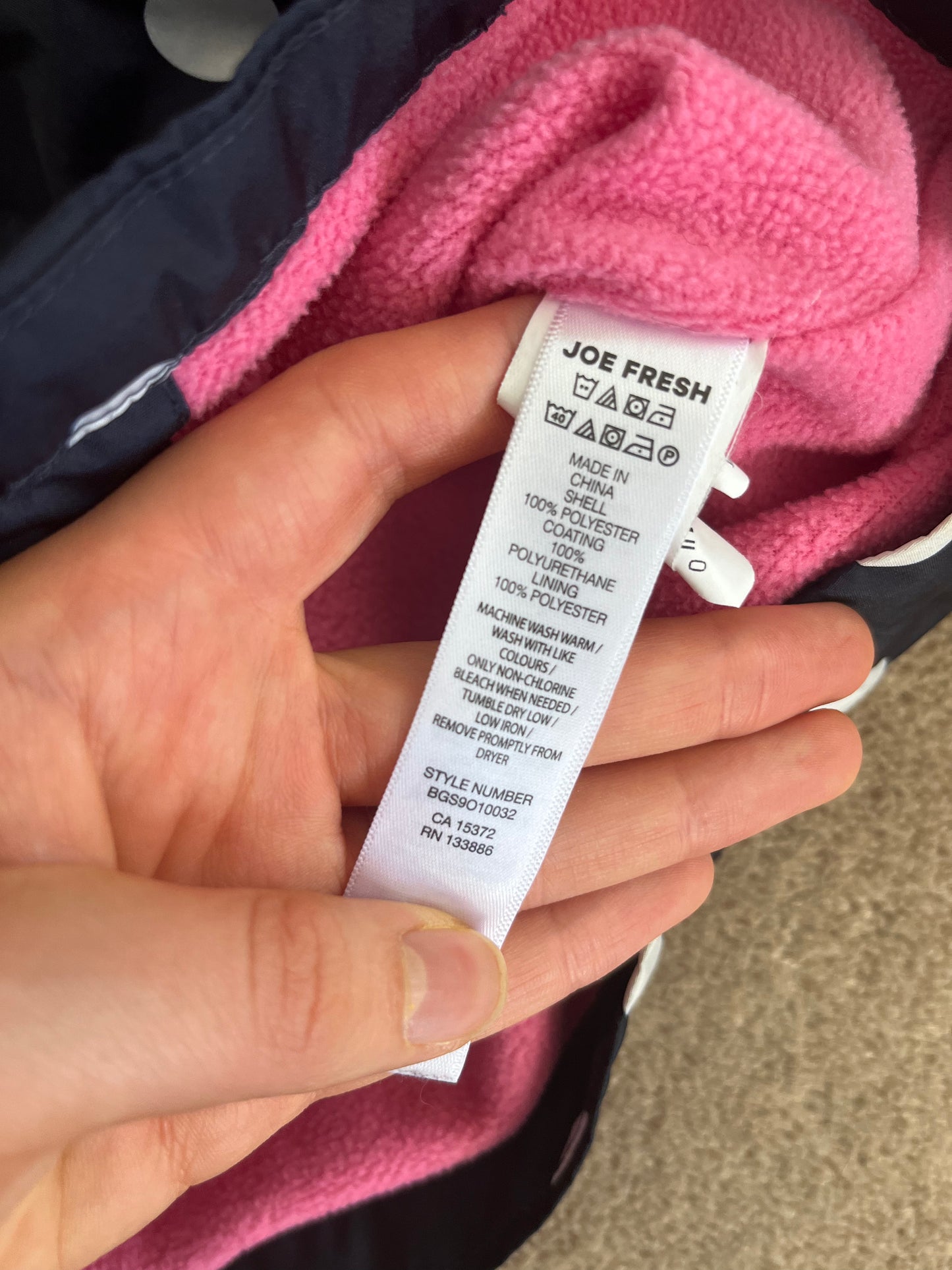 Joe Fresh Lined Coat 18-24m