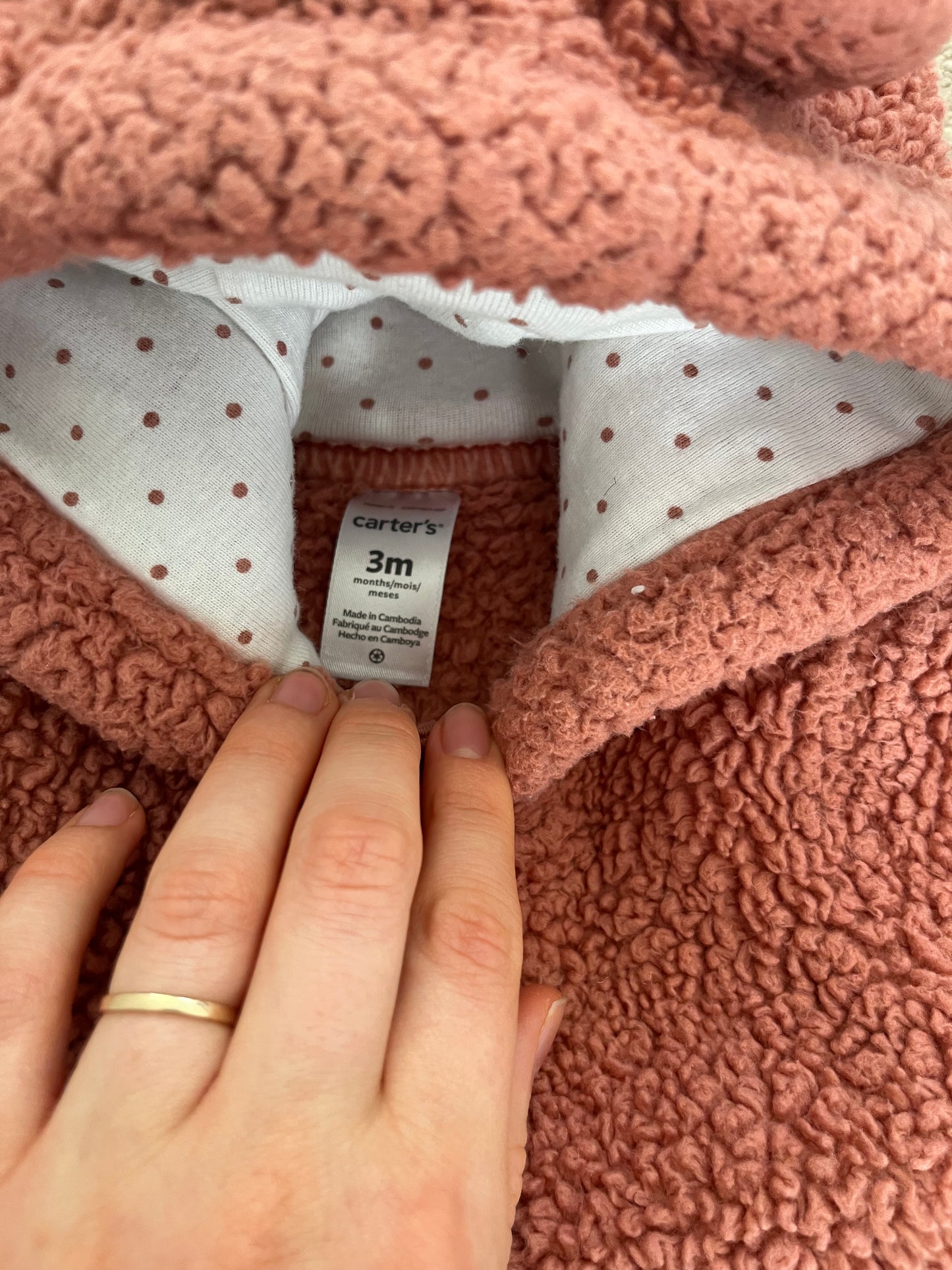 Carters Bunting Suit 3m